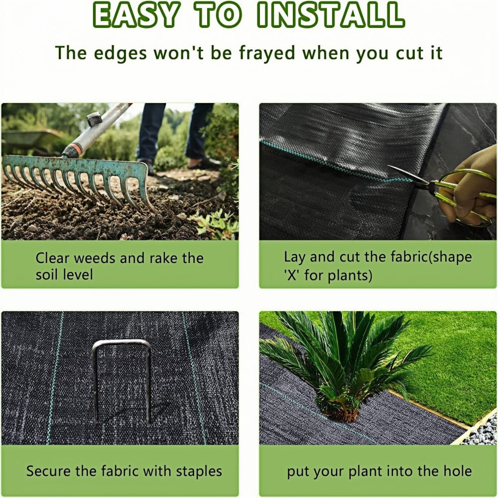Professional Grade Weed Barrier Fabric – Heavy Duty, Breathable, UV-Resistant